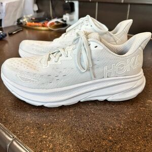 Hoka White Performance Sneakers